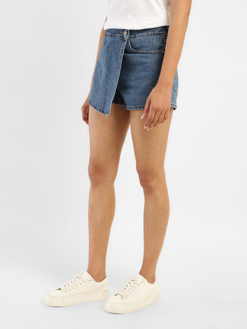 Women's High Rise Navy Regular Fit Skirt - cbfa1a1e-515b-4b4b-91ef-1ea5ff2d2e7f View