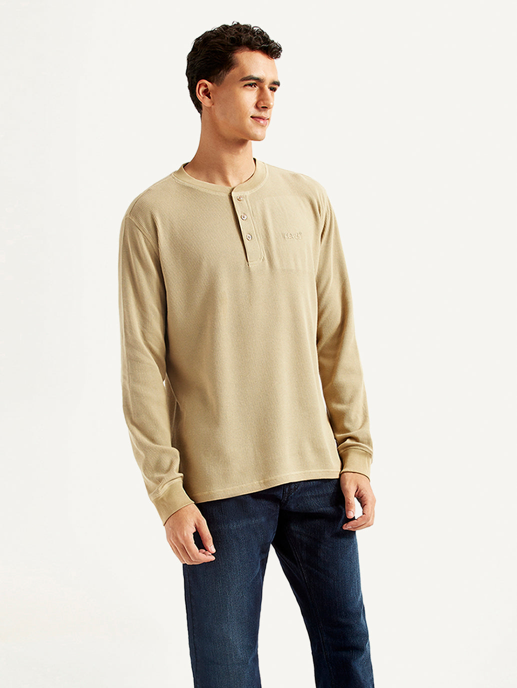 Men's Solid Slim Fit T-shirt - Side View