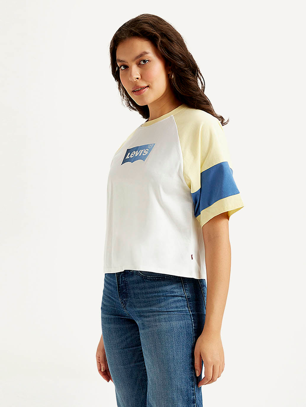 Women's Colorblock Relaxed Fit T-shirt - Side View