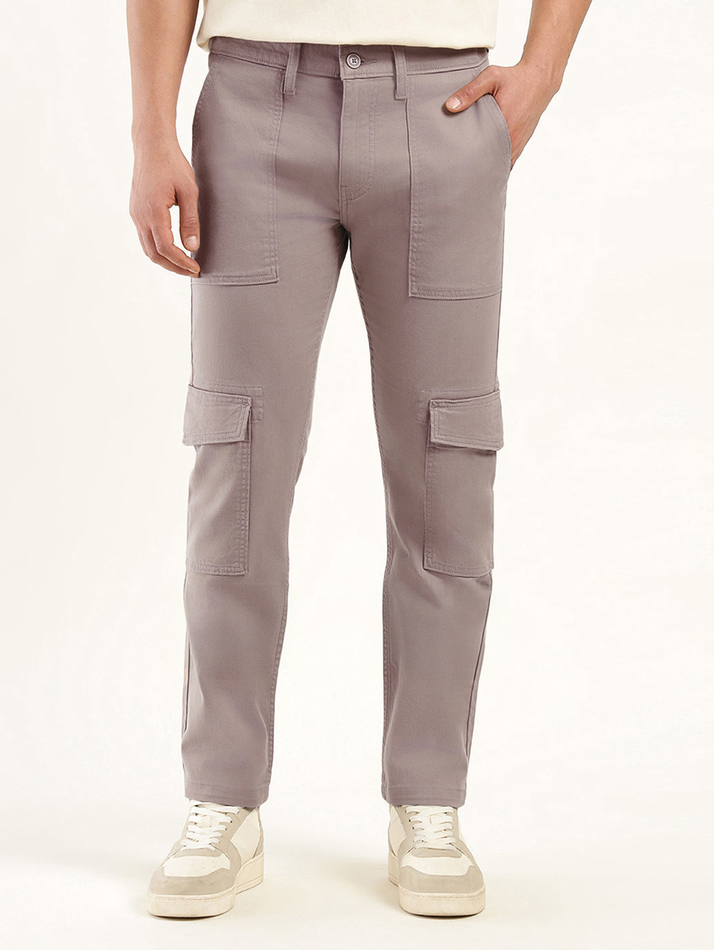 Men's Slim Fit Cargo Trousers - 362bbffa-1538-4285-b641-9772859275d6 View
