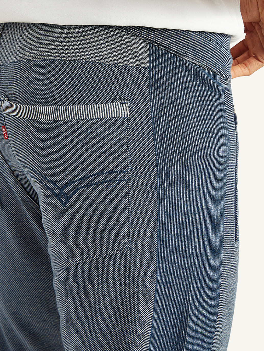 Men's Navy Jogger Trousers - Detail View