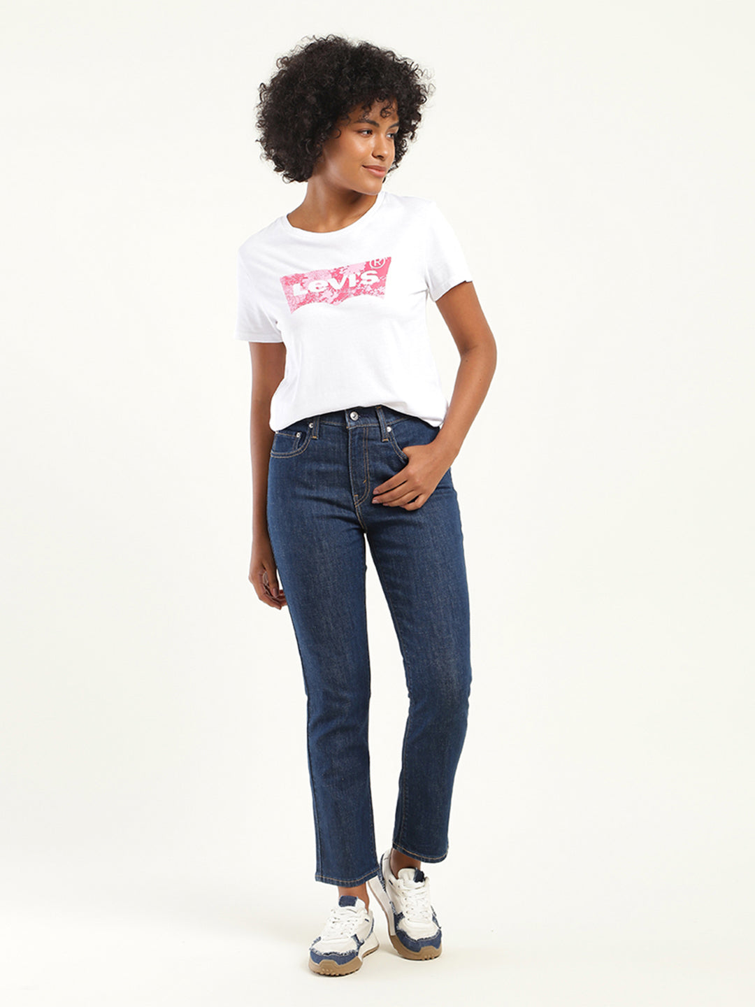 Women's 710 Blue Skinny Fit High Rise Jeans - 26476eb7-a290-4006-bf45-8434285eaefa View
