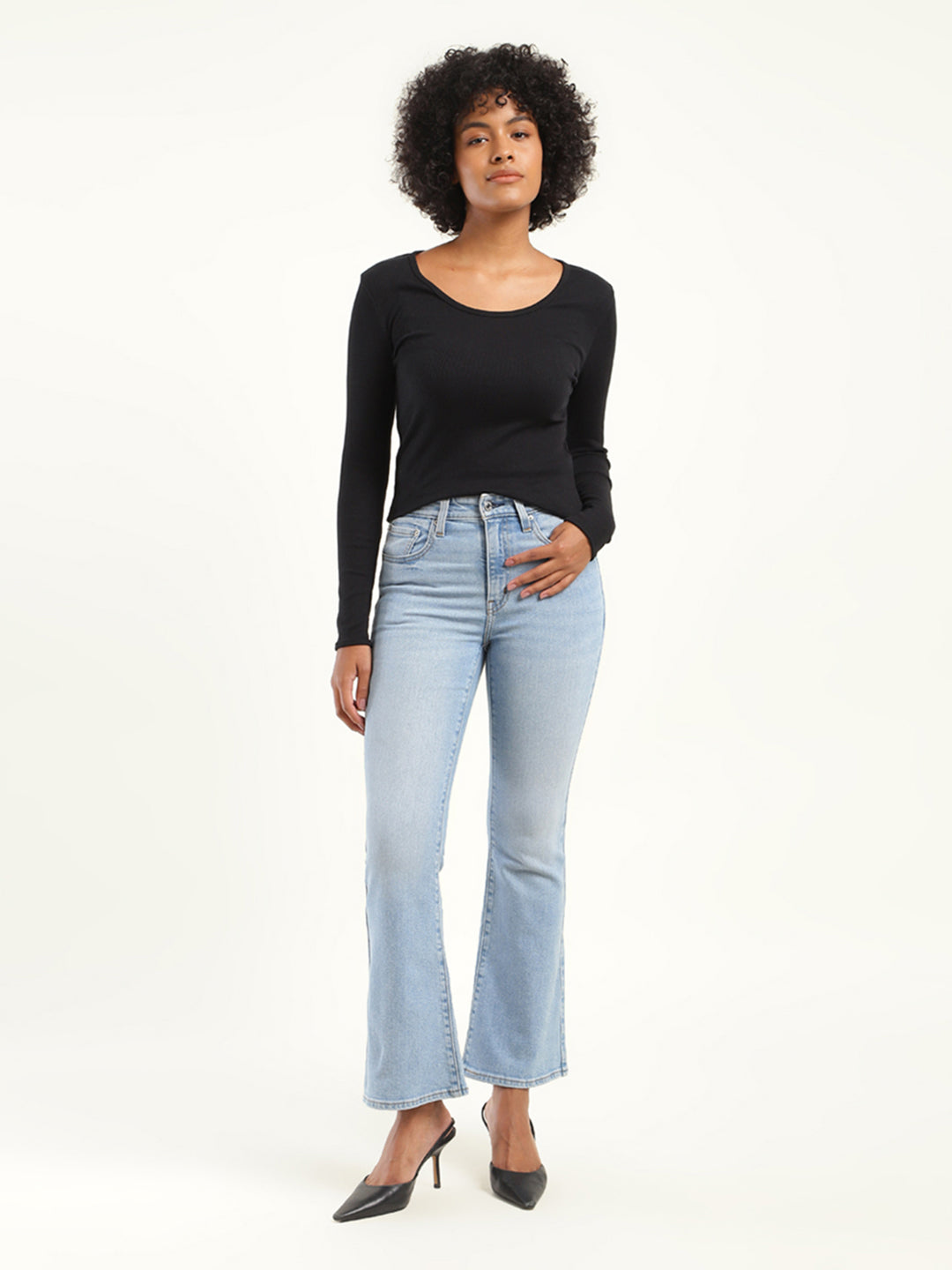 Women's 710 Blue Skinny Fit High Rise Jeans - d54da90c-b7c3-4cb1-9d59-974fbc517d1d View