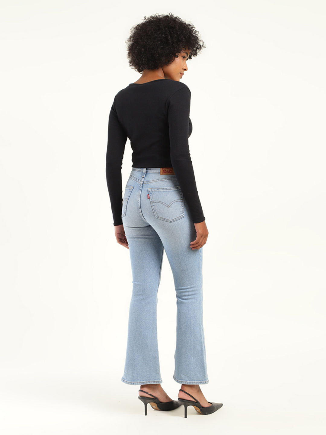 Women's 710 Blue Skinny Fit High Rise Jeans - 3b7b8347-6f41-430f-97c8-e81ca7e40e52 View