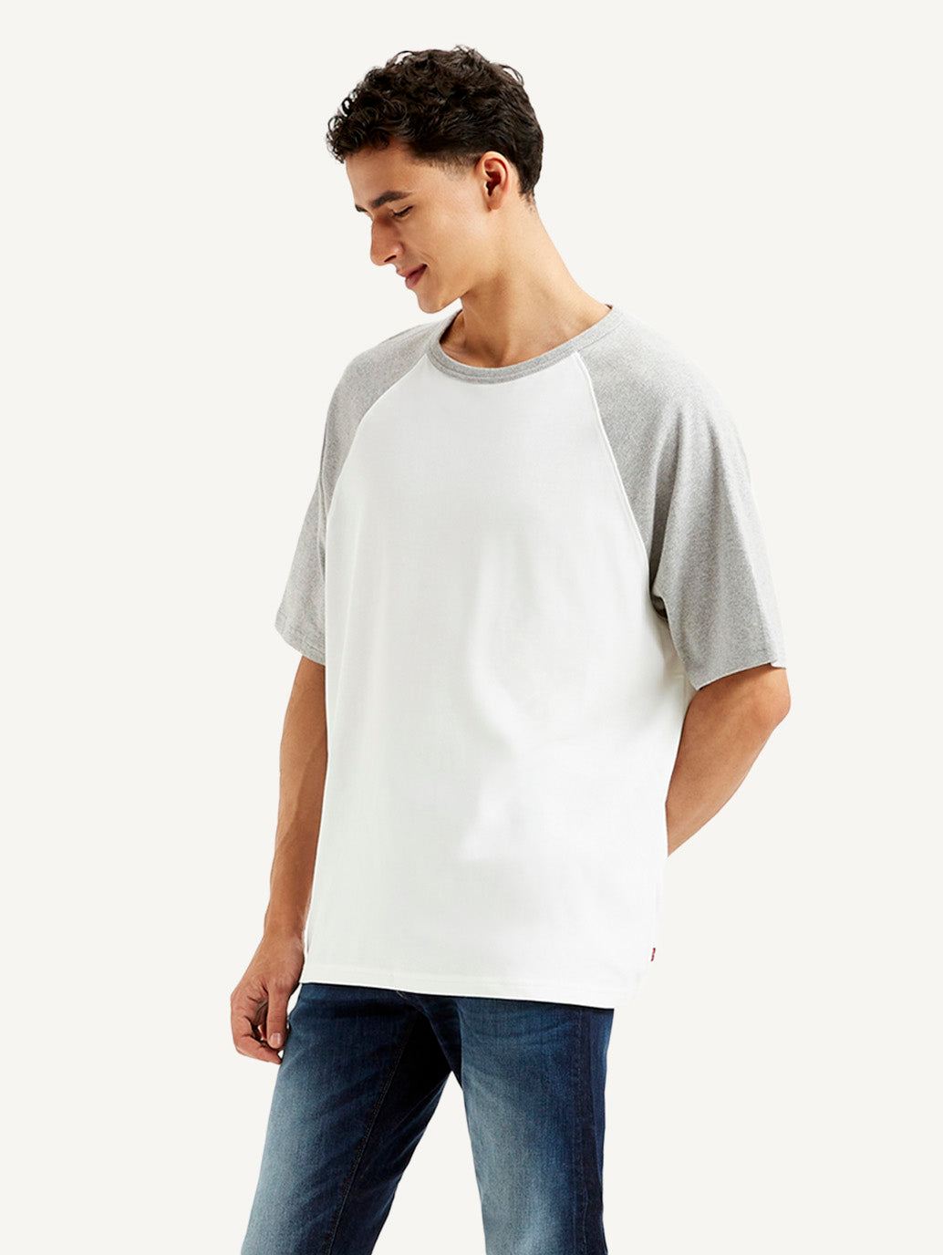 Men's Colorblock Loose Fit T-shirt - Side View