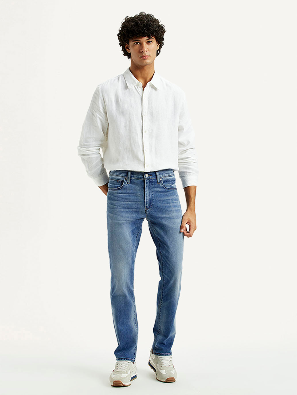 Men's Redloop 511 Indigo Slim Fit Mid Rise Jeans - Front View
