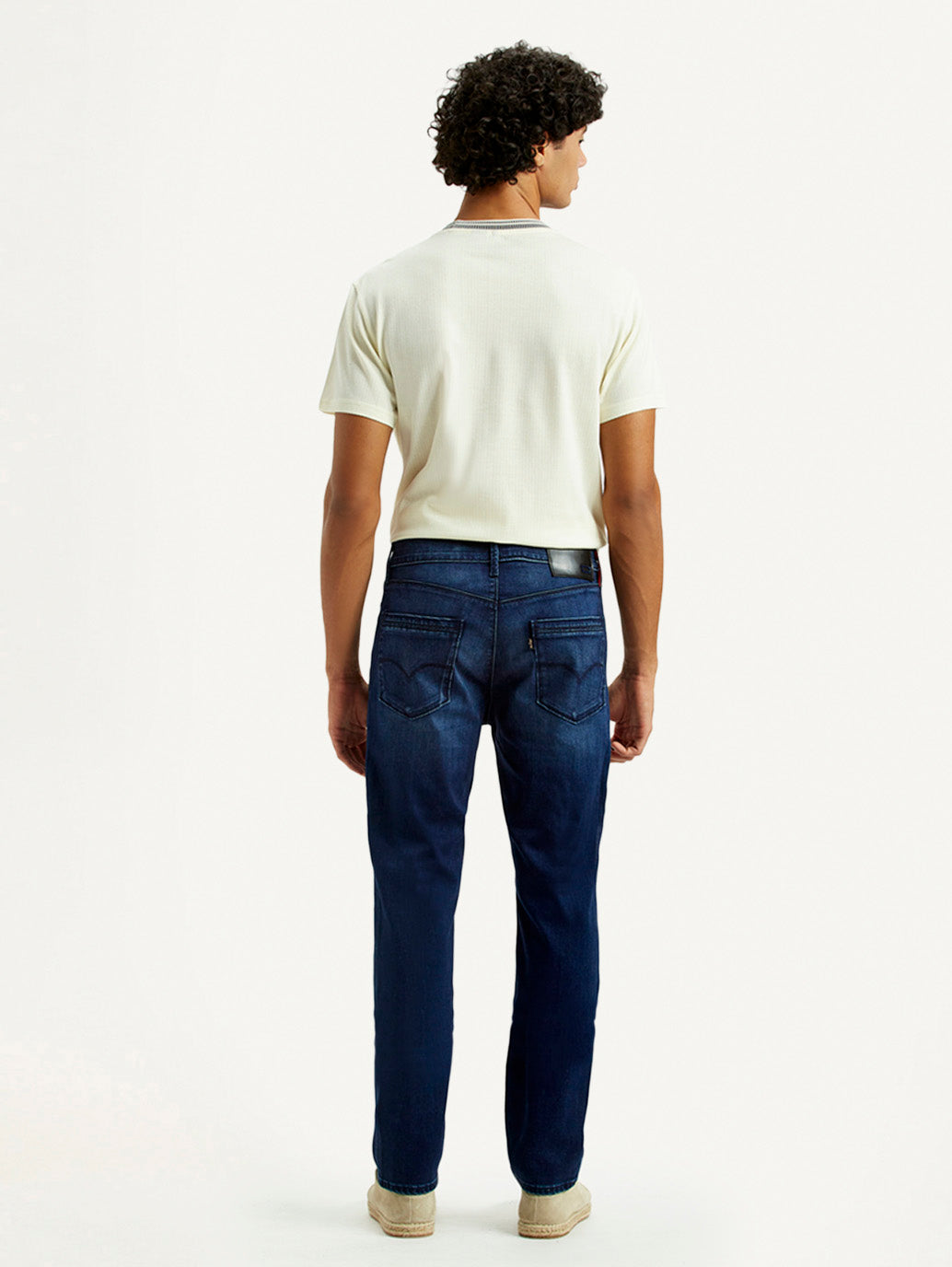 Men's Redloop 511 Dark Indigo Slim Fit Mid Rise Jeans - Back View