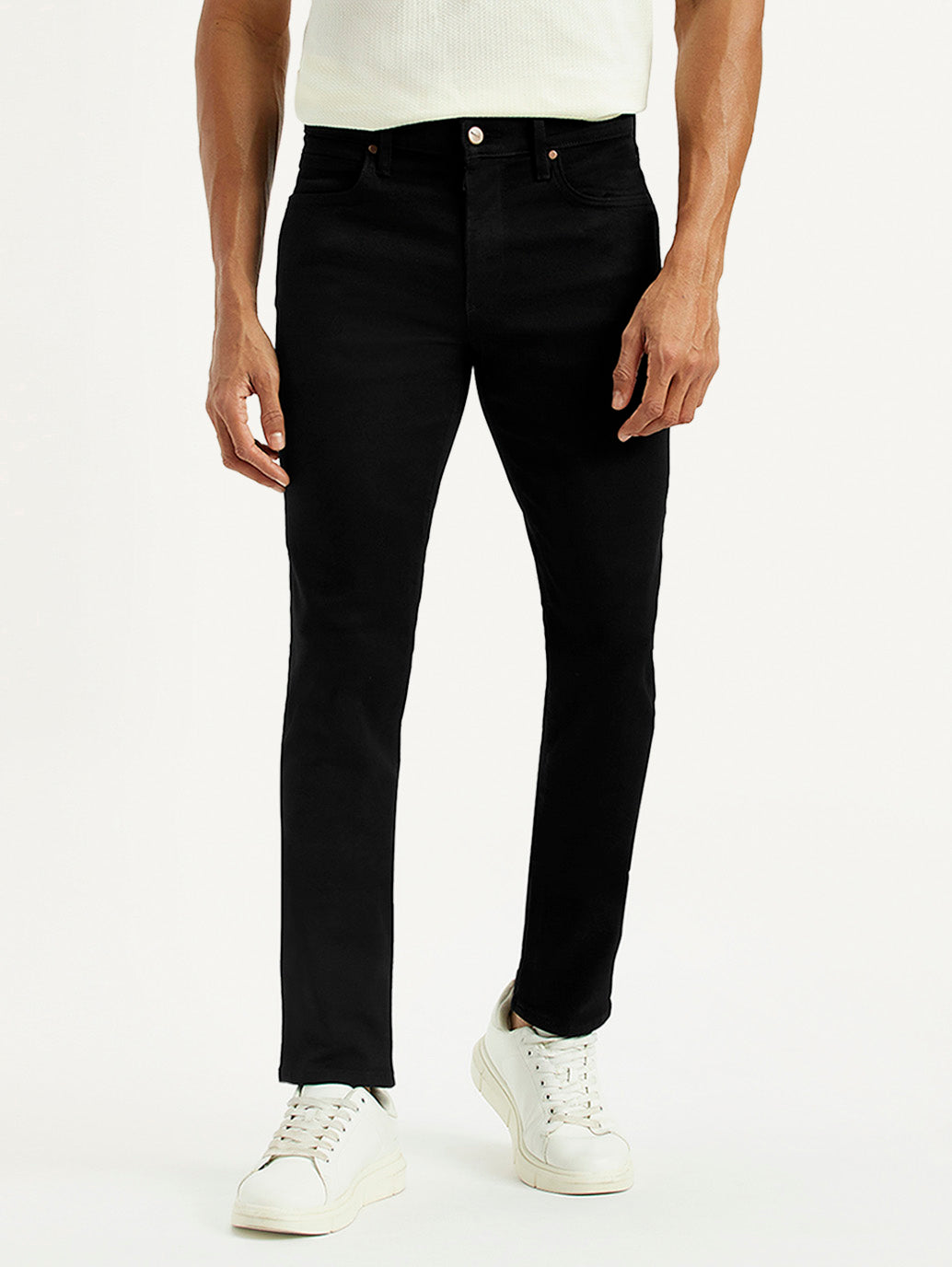 Men's Redloop 511 Dark Indigo Slim Fit Mid Rise Jeans - Front View