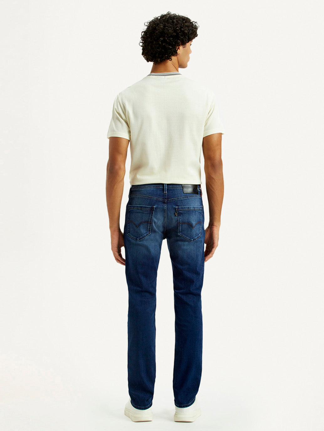 Men's Redloop 511 Indigo Slim Fit Mid Rise Jeans - Back View
