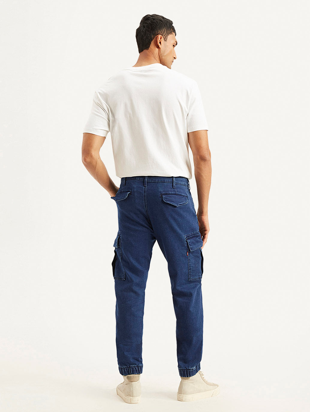 Men's Tapered Dark Blue Utility Cargo Jogger - ef097ce4-02b4-4a4b-97e7-fe0c42e4f4e3 View