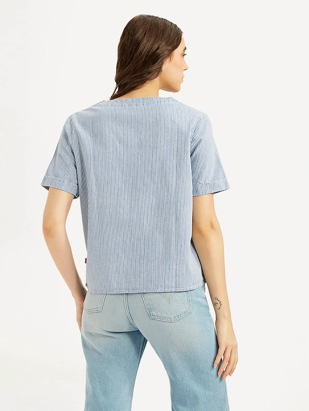 Women's Striped Regular Fit Shirt - 672a6f89-17e0-4a27-9608-17314258d2cb View