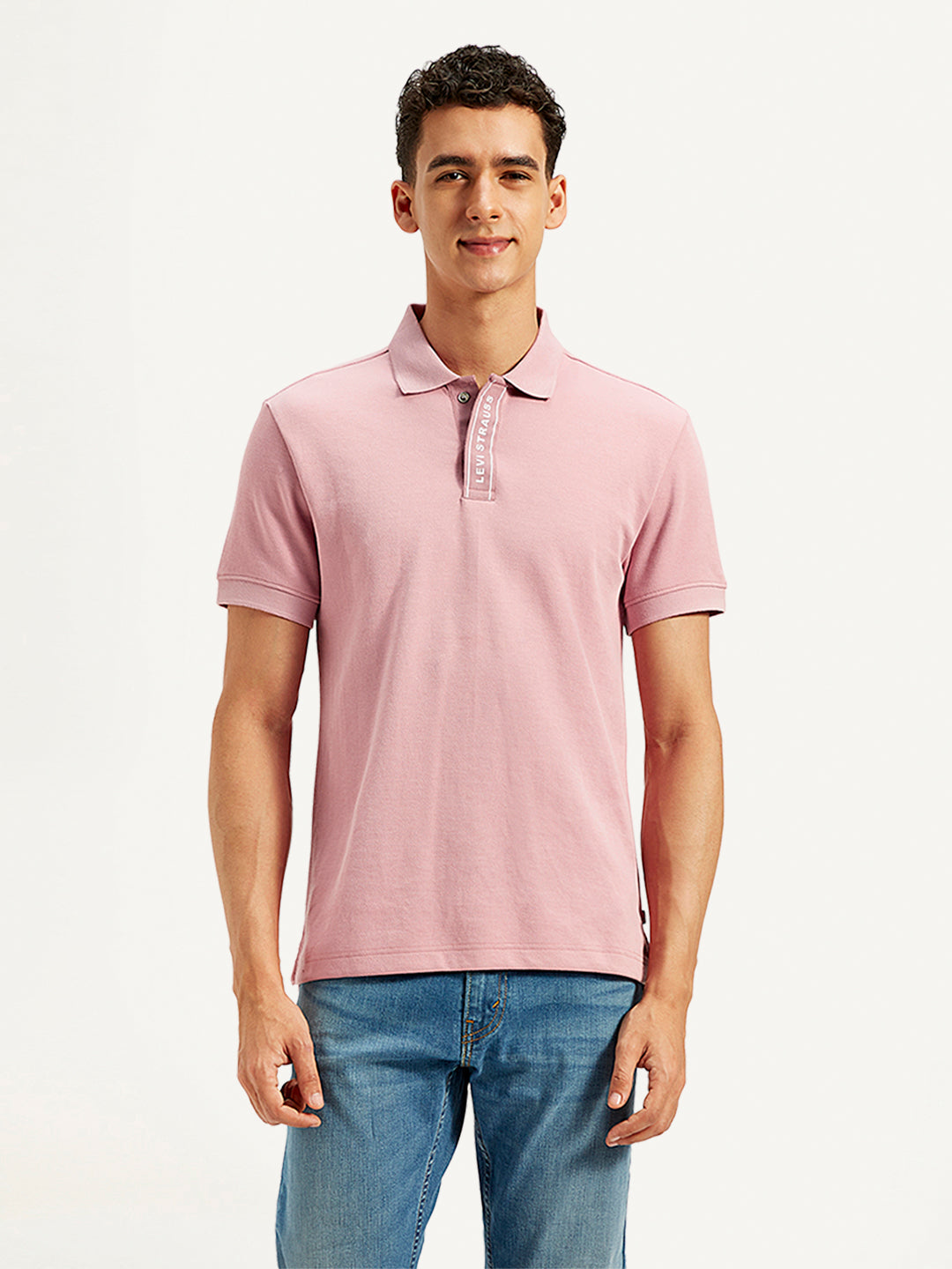 Men's Solid Slim Fit Polo T-Shirt - 20 View