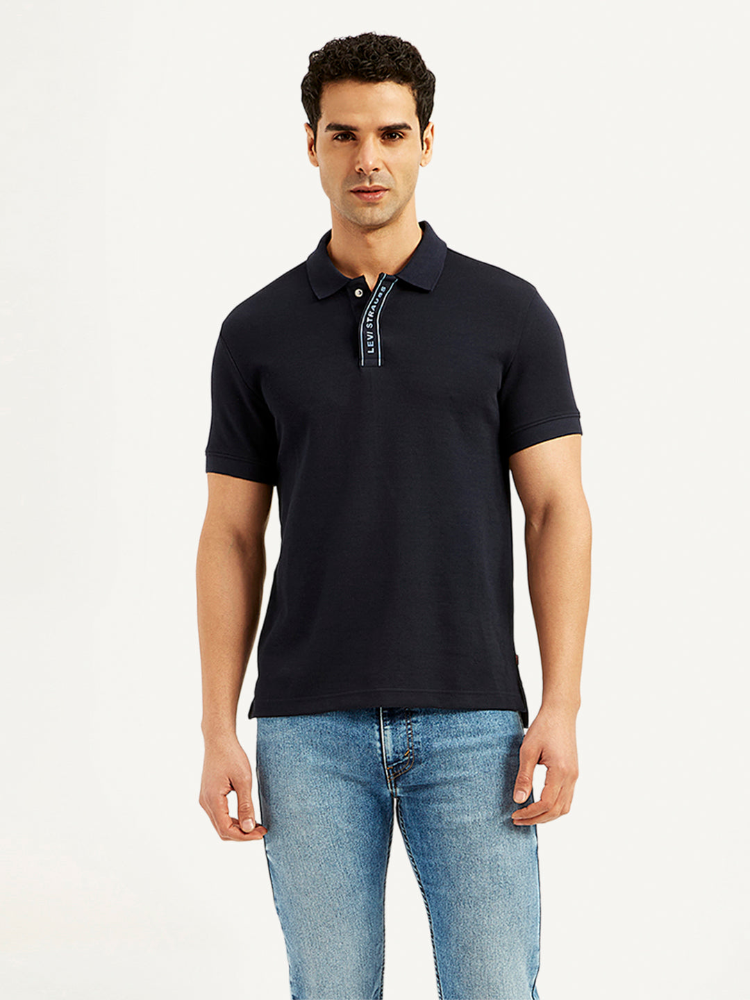 Men's Solid Slim Fit Polo T-Shirt - 20 View
