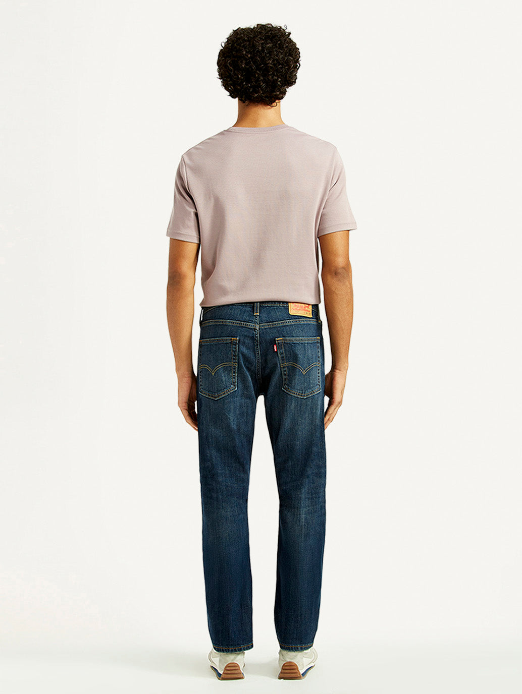 Men's 513 Dark Indigo Slim Straight Fit Mid Rise Jeans - Back View