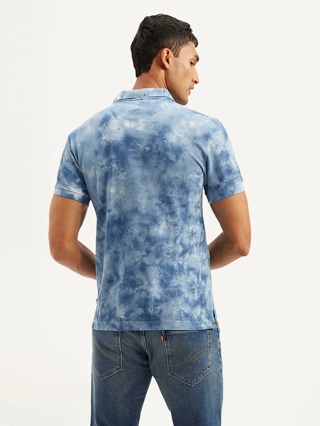 Men's Abstract Dyed Slim Fit Polo T-shirt - d11fe508-45a9-4081-bd40-436dac579cdd View