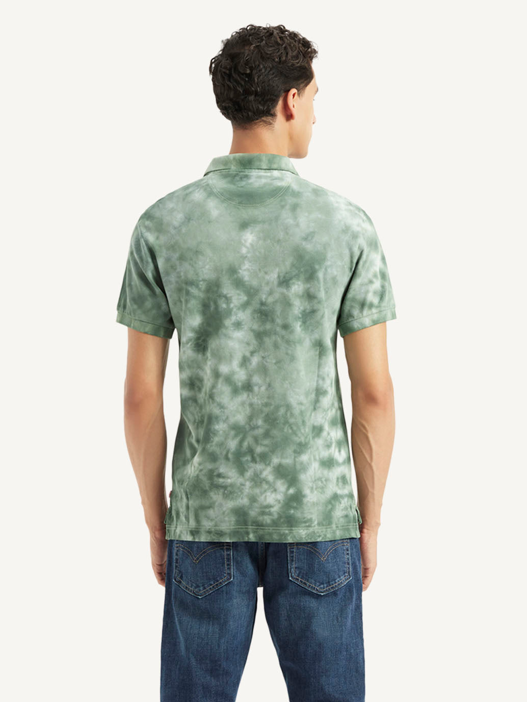 Men's Abstract Dyed Slim Fit Polo T-shirt - c767f23a-7ecb-4c98-8eaf-16ac3f3c32e4 View