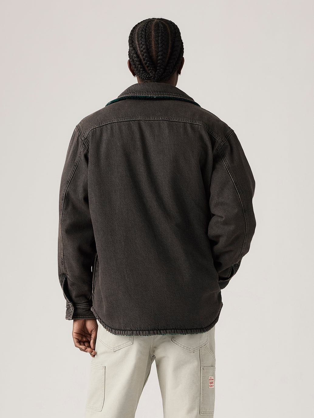 Men's Reversible Shacket - Back View