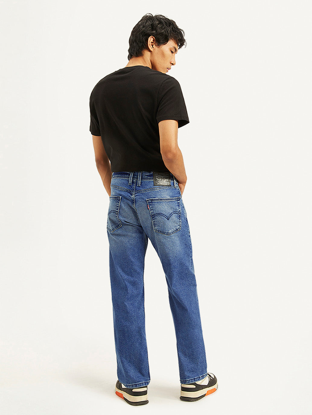 Men's 555 Blue Loose Fit Mid Rise Jeans - 96c996f7-5cf5-4419-b989-209a381b1698 View