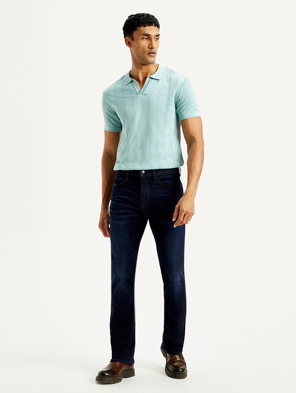 Men's 527 Med Indigo Bootcut Fit Mid Rise Jeans - Front View