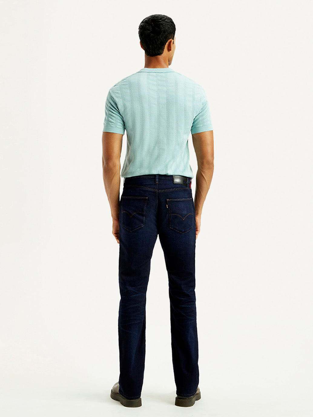 Men's 527 Med Indigo Bootcut Fit Mid Rise Jeans - Back View