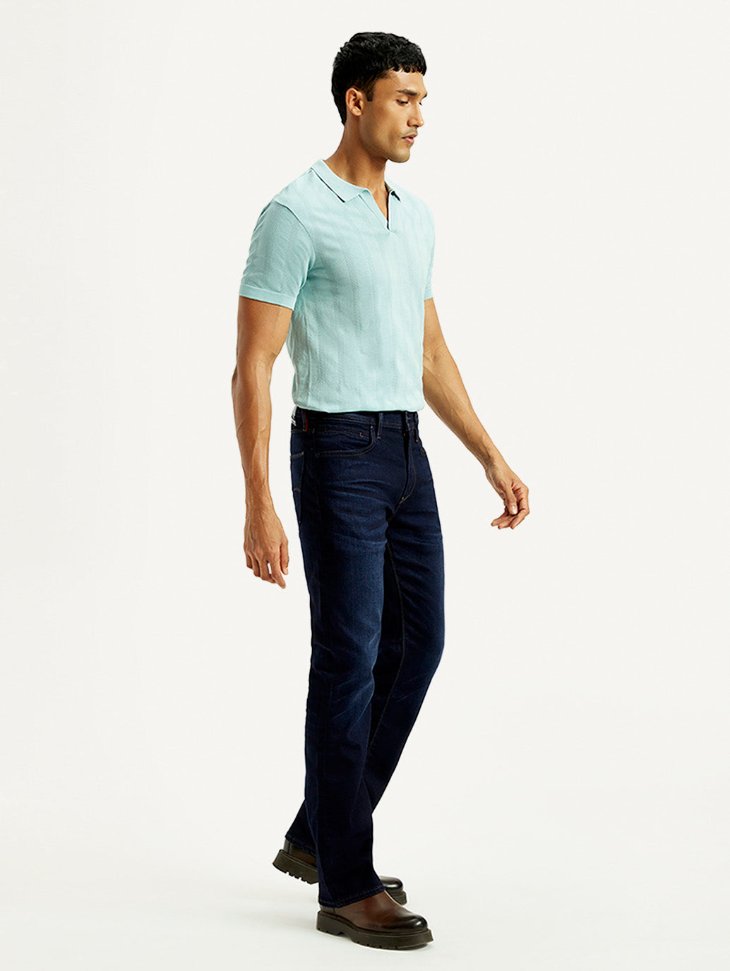 Men's 527 Med Indigo Bootcut Fit Mid Rise Jeans - Side View