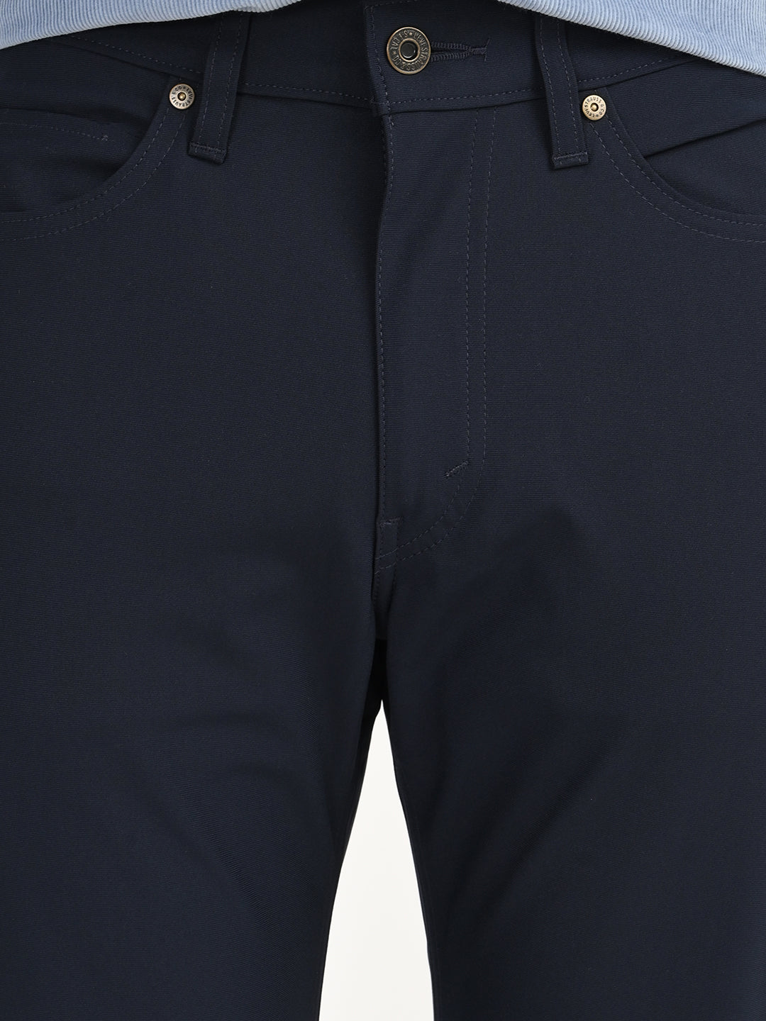 Men's 514 Navy Straight Fit Chino Tech Pants - deatil View