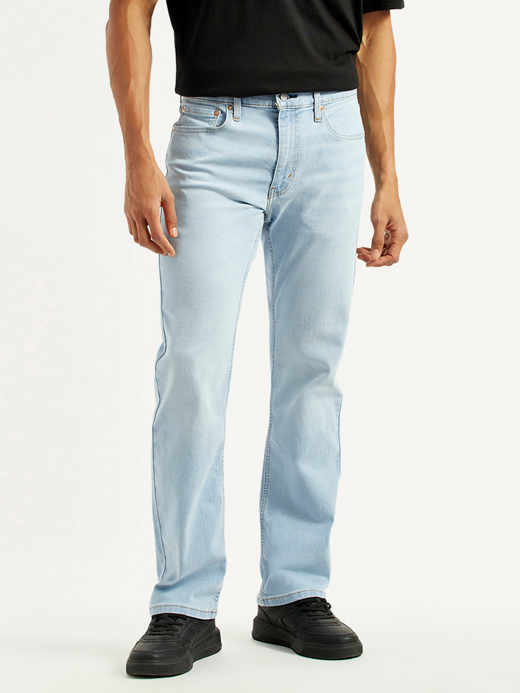 Men's 527 Light Indigo Bootcut Fit Mid Rise Jeans - Front View