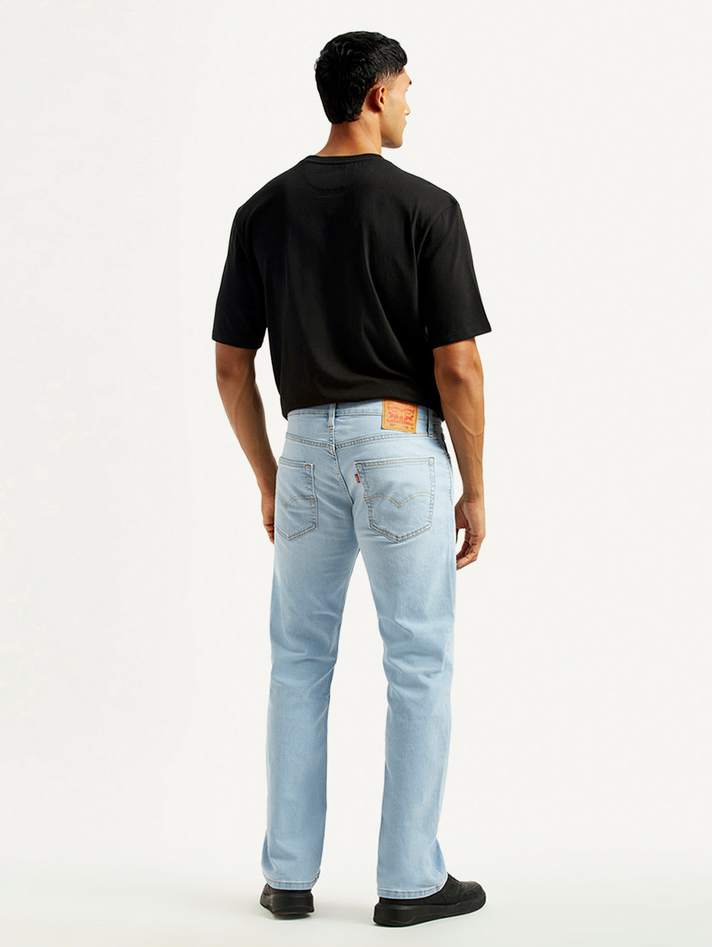 Men's 527 Light Indigo Bootcut Fit Mid Rise Jeans - Back View
