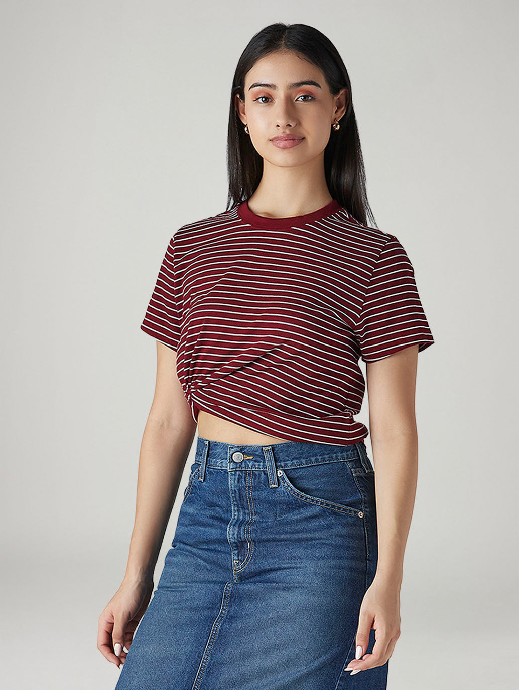 Women's Striped Regular Fit T-Shirt