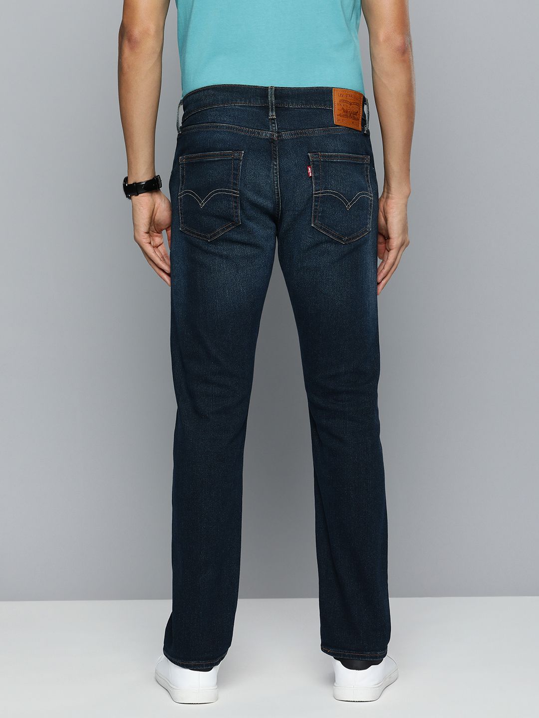 Men's 511 Blue Slim Fit Mid Rise Jeans - 08fc9e26d65c2f28568c69840f6767fc View