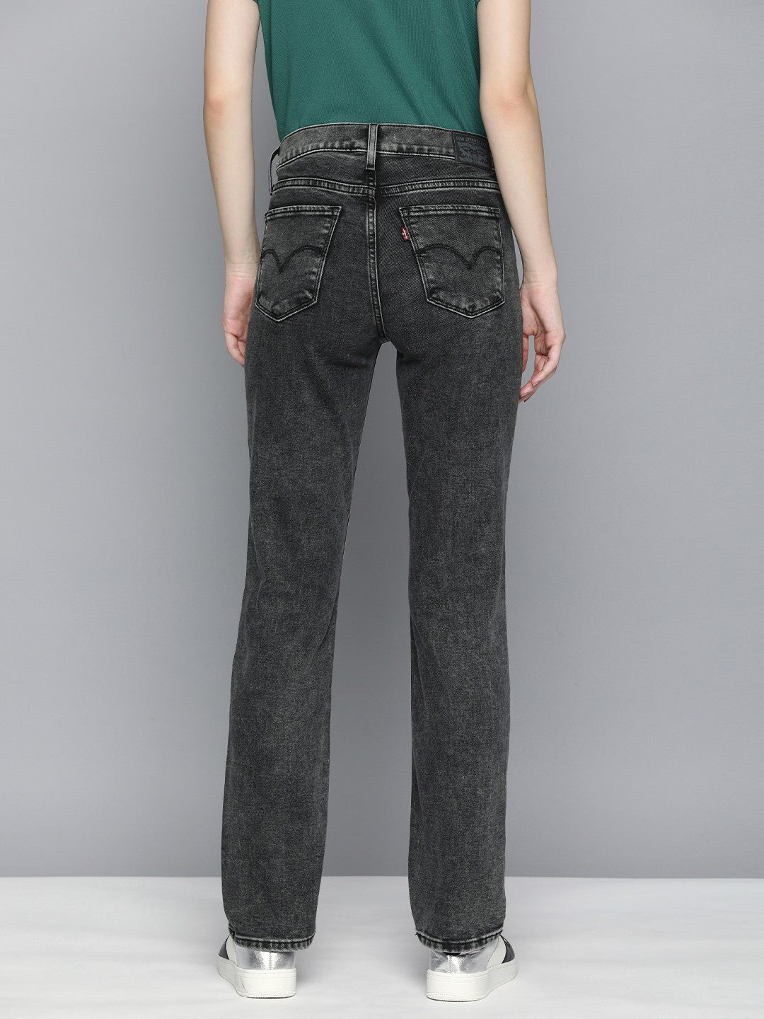 Women's 314 Grey Straight Fit High Rise Jeans - 0d6425e3-d2ef-4052-98d6-9c13a40b5eb81709875746708-Levis-Women-Jeans-5221709875746168-3 View