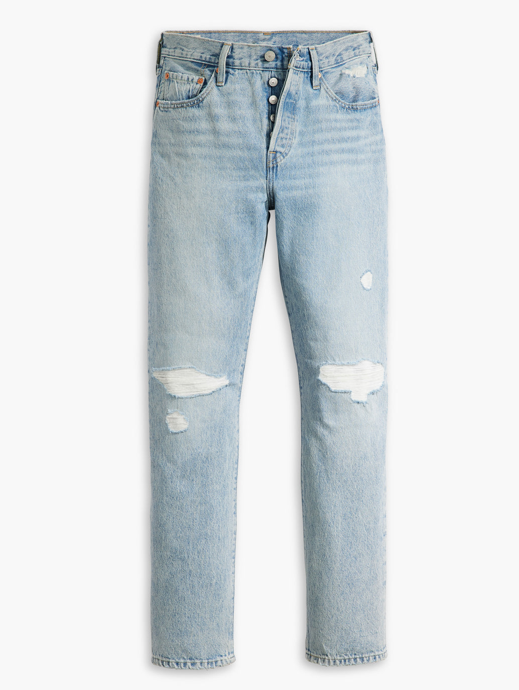 Women's 501 Blue Straight Fit Mid Rise Jeans - ca59af73-a6b2-485d-9a70-bfb5eaa6661e View