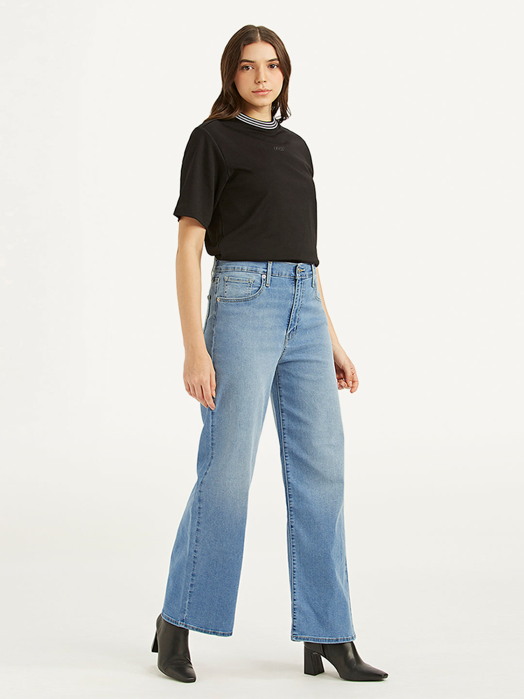 Women's Blue Mile High Wide Leg Fit High Rise Jeans - 1345cd888bf3f893424210283f0edc97 View