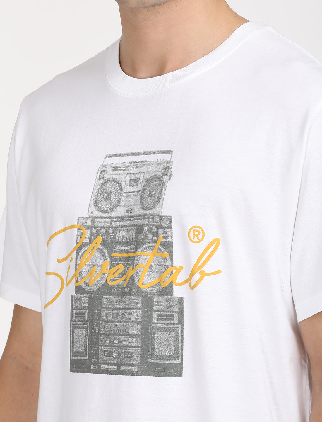 Men's Graphic Print Relaxed Fit T-Shirt - Detail View