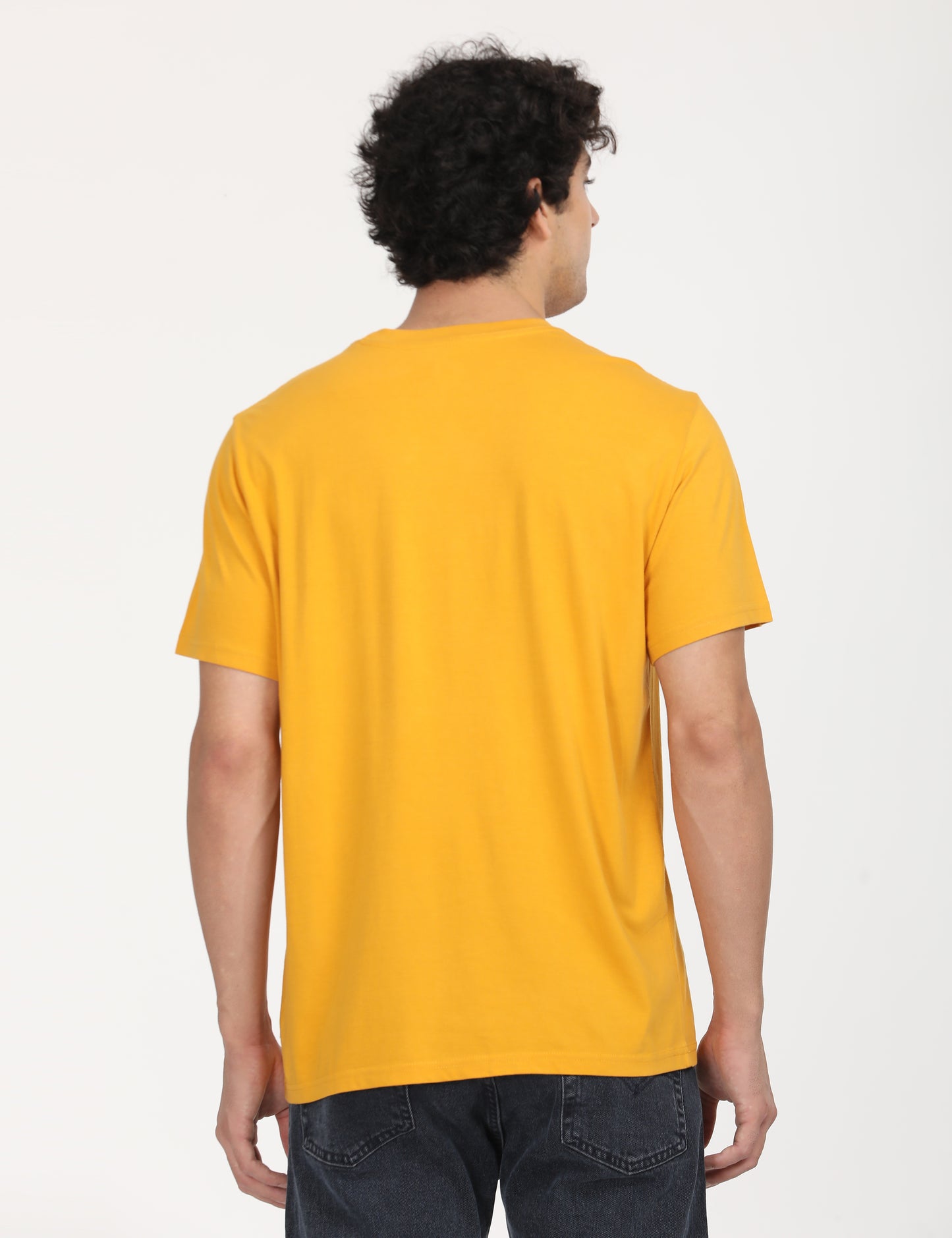 Men's Graphic Print Loose Fit T-Shirt - Back View