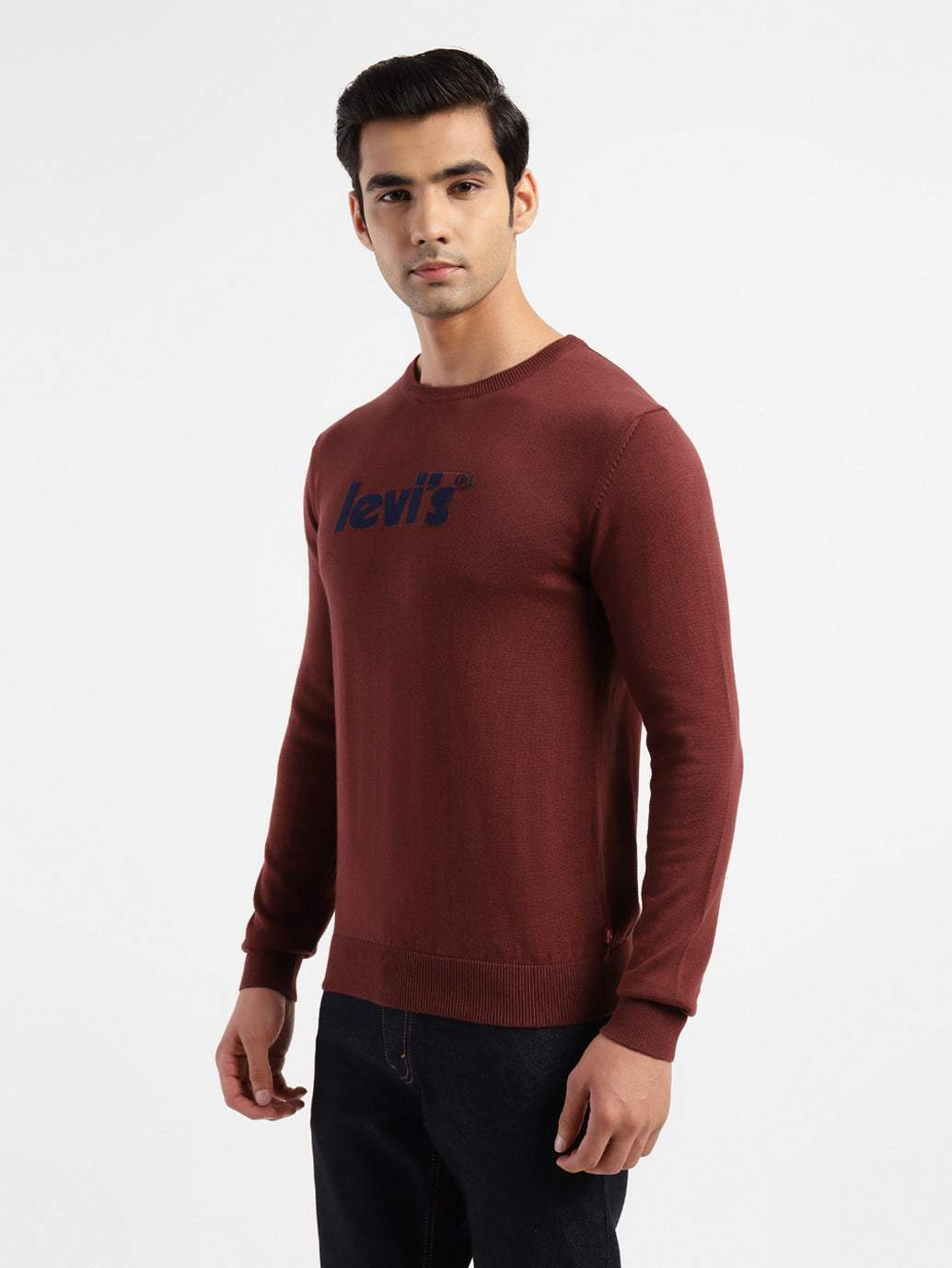 Men's Brand Logo Crew Neck Sweatshirt - 4b6c7958-5330-4ed2-b15c-a16c653852cc View