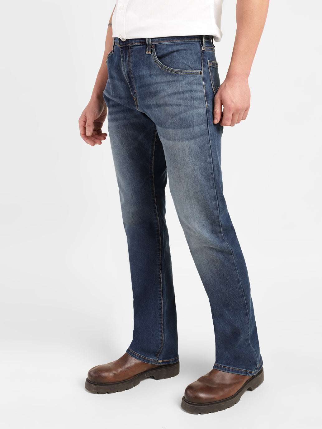 Men's 517 Blue Bootcut Fit Mid Rise Jeans - 176bc2ec-5b58-44d8-8427-5d28d11e99c8 View