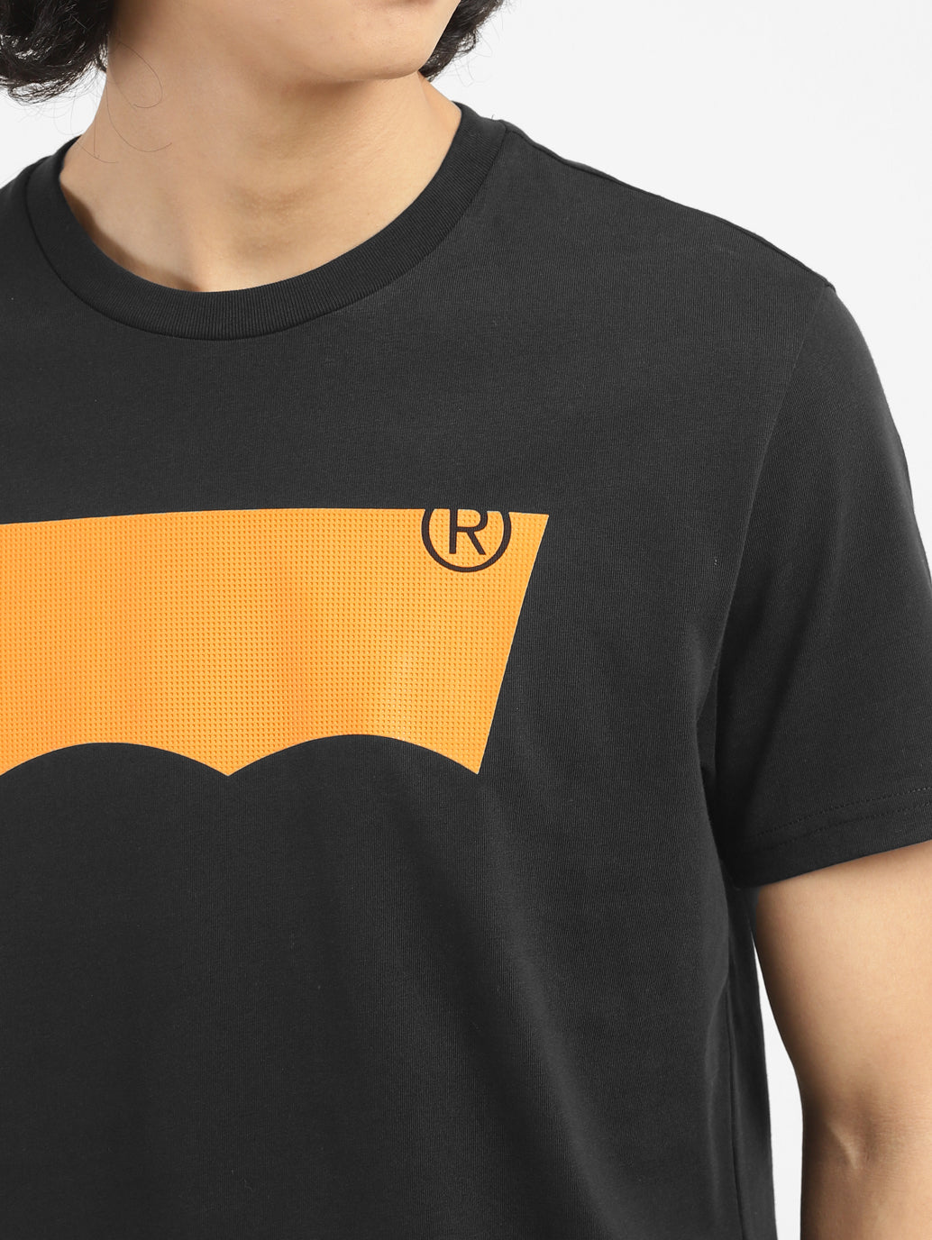 Men's Brand Logo Crew Neck T-shirt Black - 86588ec9-f4f8-4a17-b043-3cf5fdb21ec2 View