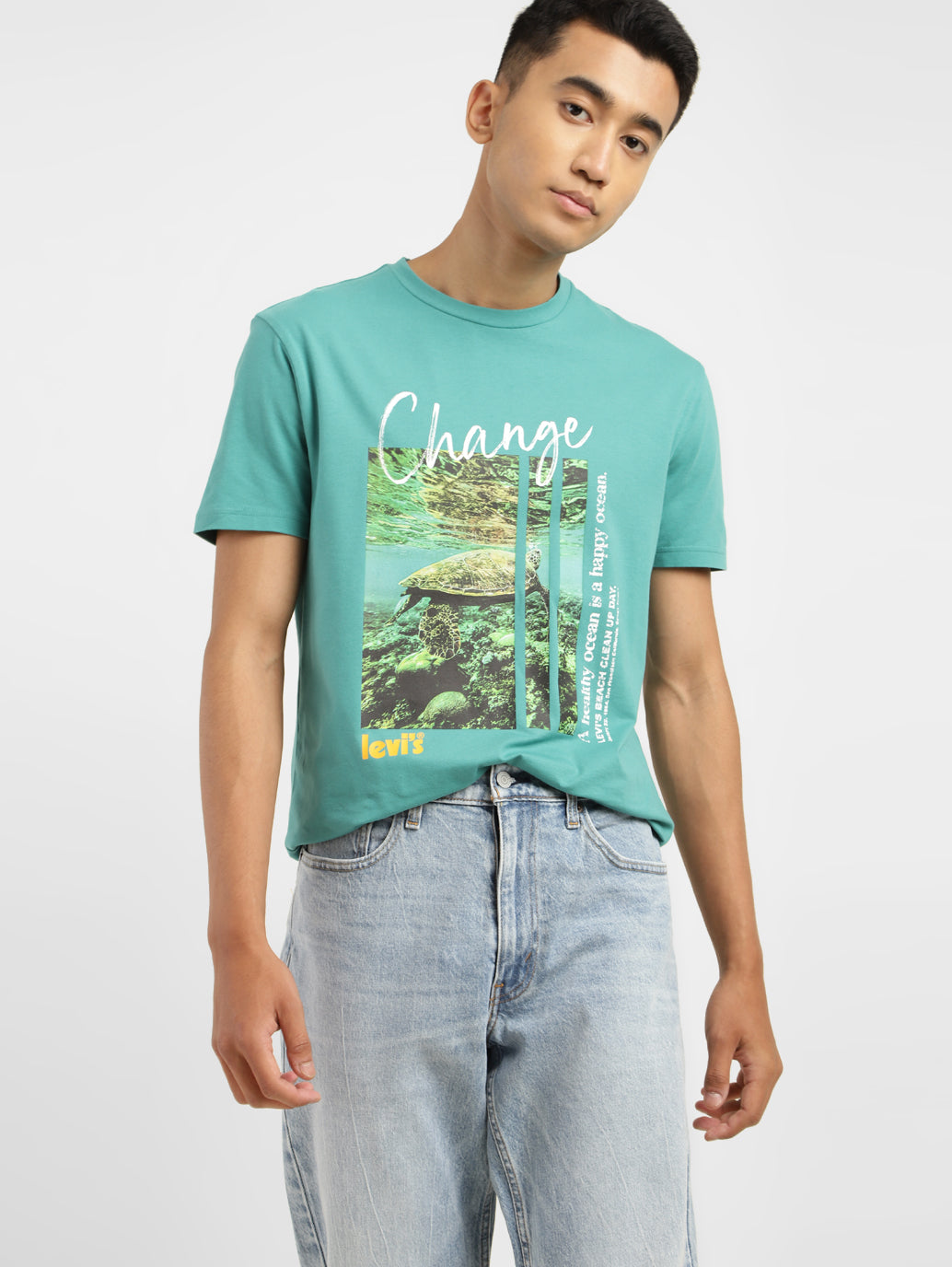 Men's Graphic Print Crew Neck T-shirt - 136b628c-528d-4137-8f39-3b112b1071d4 View