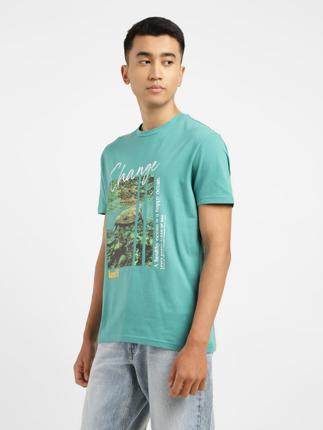 Men's Graphic Print Crew Neck T-shirt - 2de900ab-c933-4193-8d7c-56cba23167e3 View