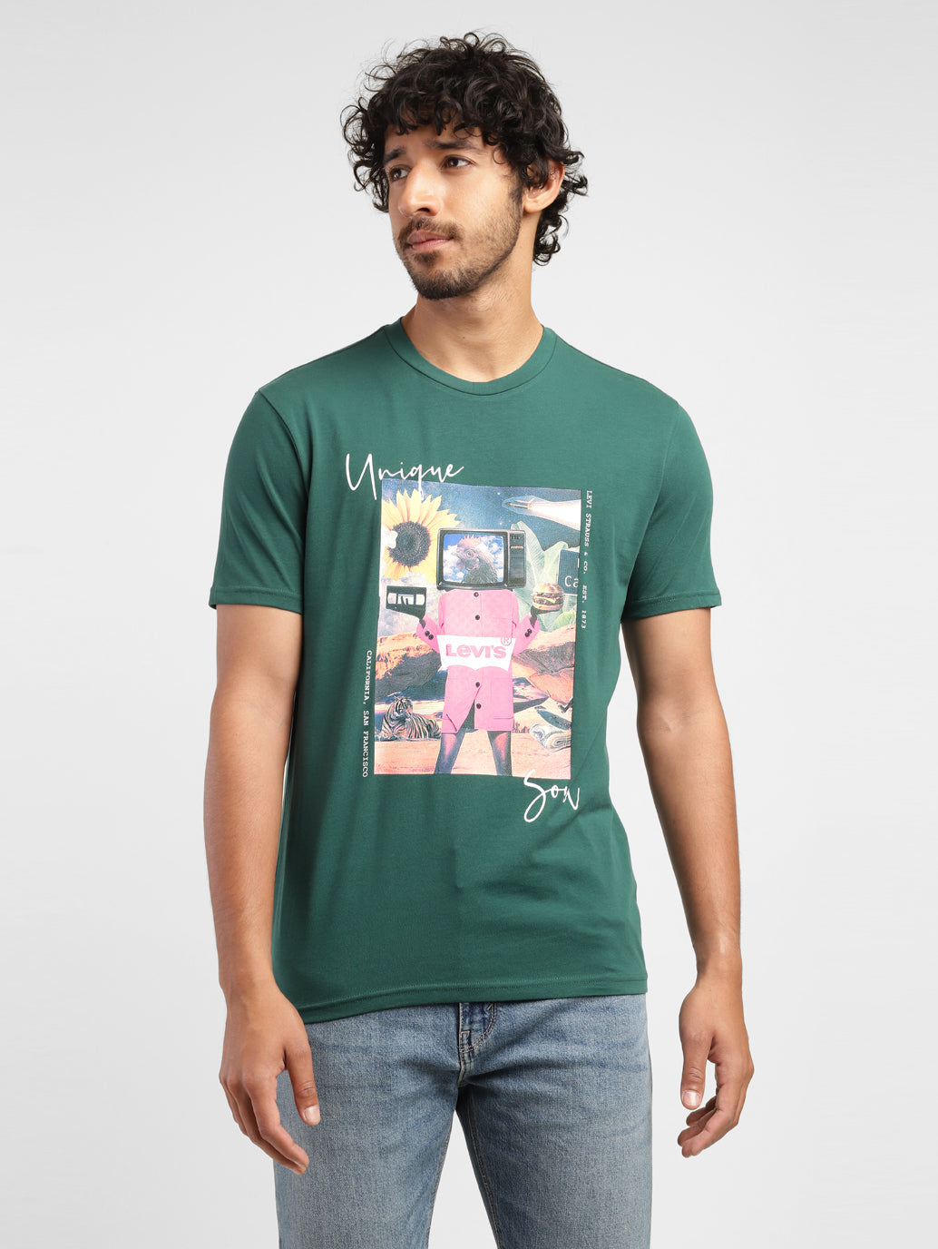 Men's Graphic Print Slim Fit T-shirt - bd7ebe38-f753-41b7-ad8f-7b37c32b3bcd View