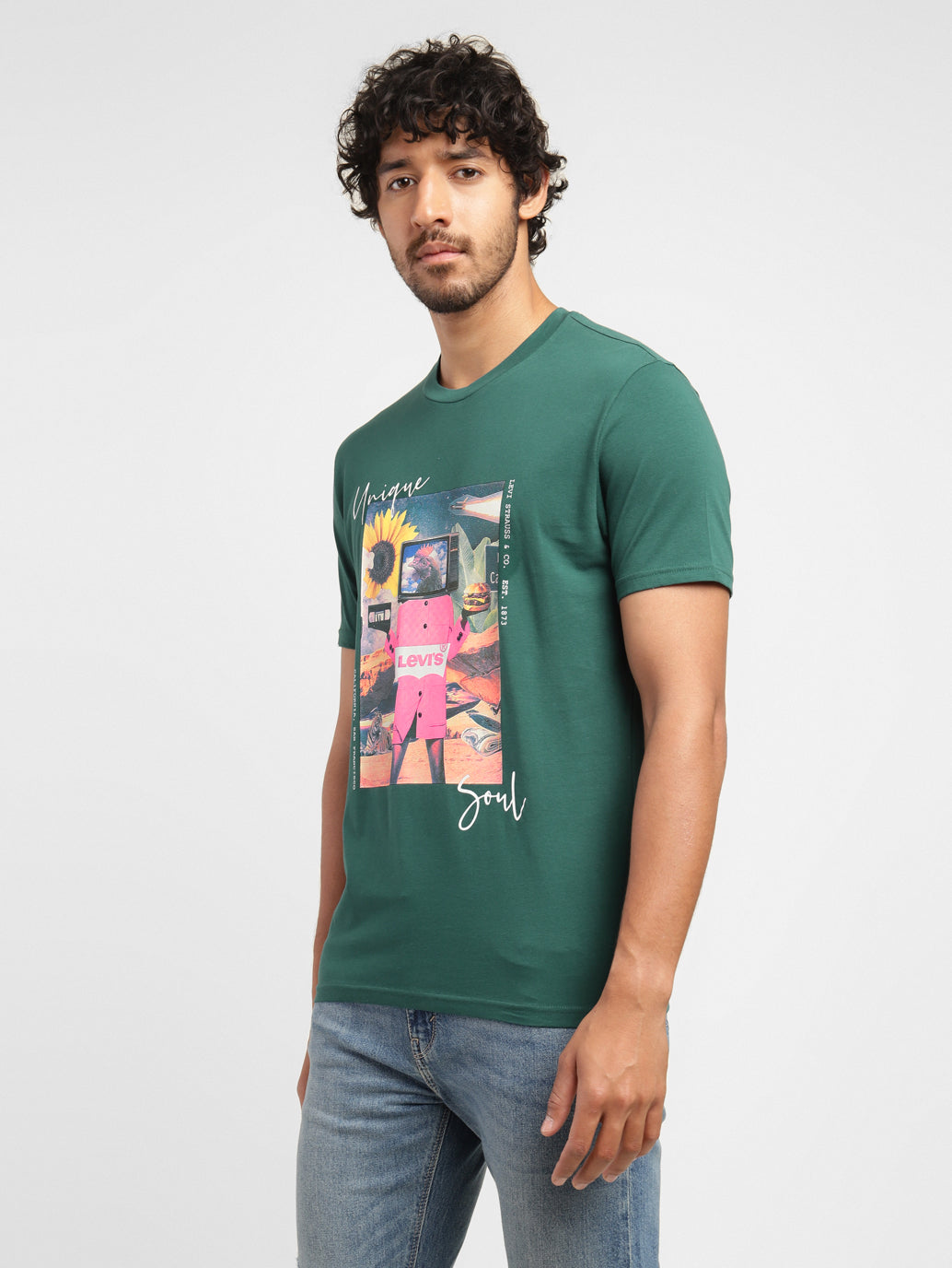 Men's Graphic Print Slim Fit T-shirt - ba1b20a3-a713-4bdf-8e70-2abf9c01b0cd View