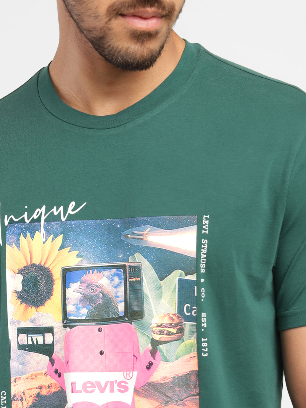 Men's Graphic Print Slim Fit T-shirt - d525a214-3903-4afa-ba27-3f4dc53f578f View
