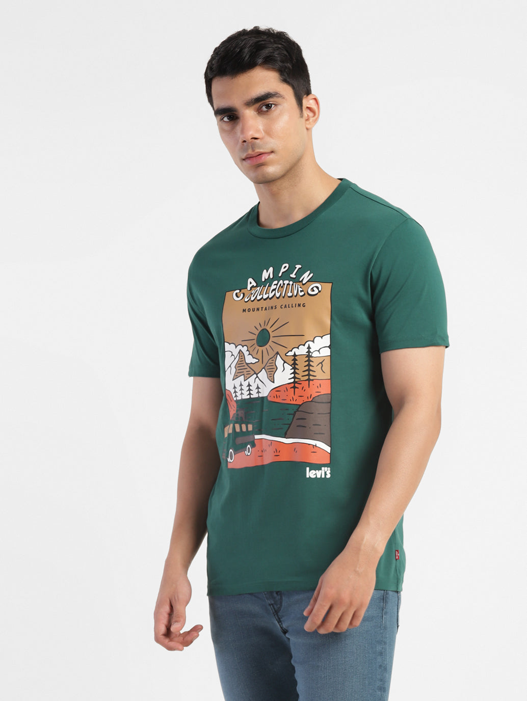 Men's Graphic Print Slim Fit T-shirt - ba9aacaa-d397-4078-9416-6fb44398a367 View