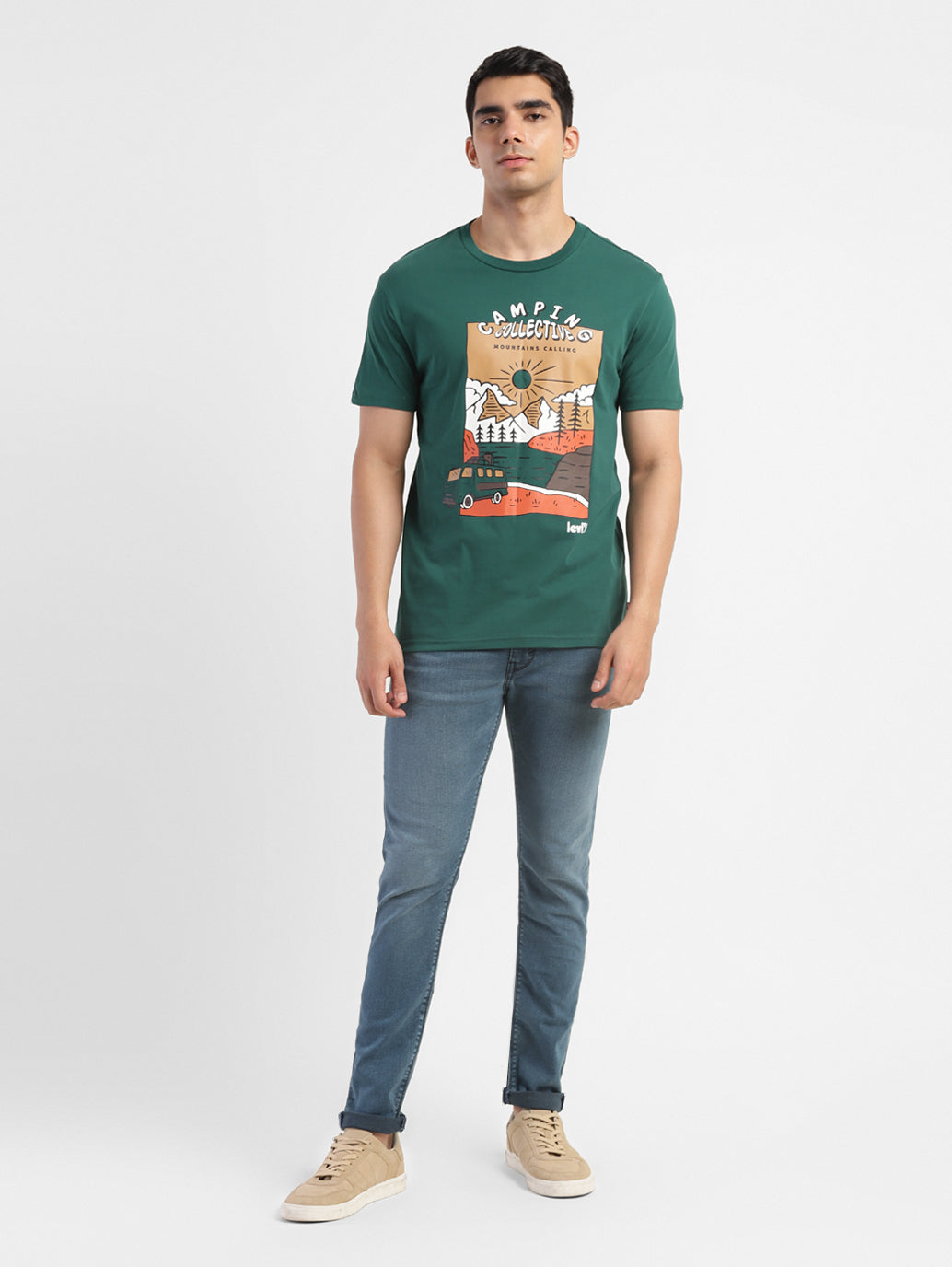 Men's Graphic Print Slim Fit T-shirt - 9a9b0e65-1ba1-4c34-9260-59d32e5bf0ee View