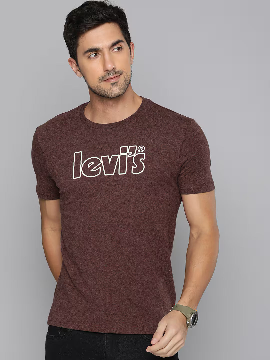 Men's Brand Logo Crew Neck T-Shirt - 1696008972 View