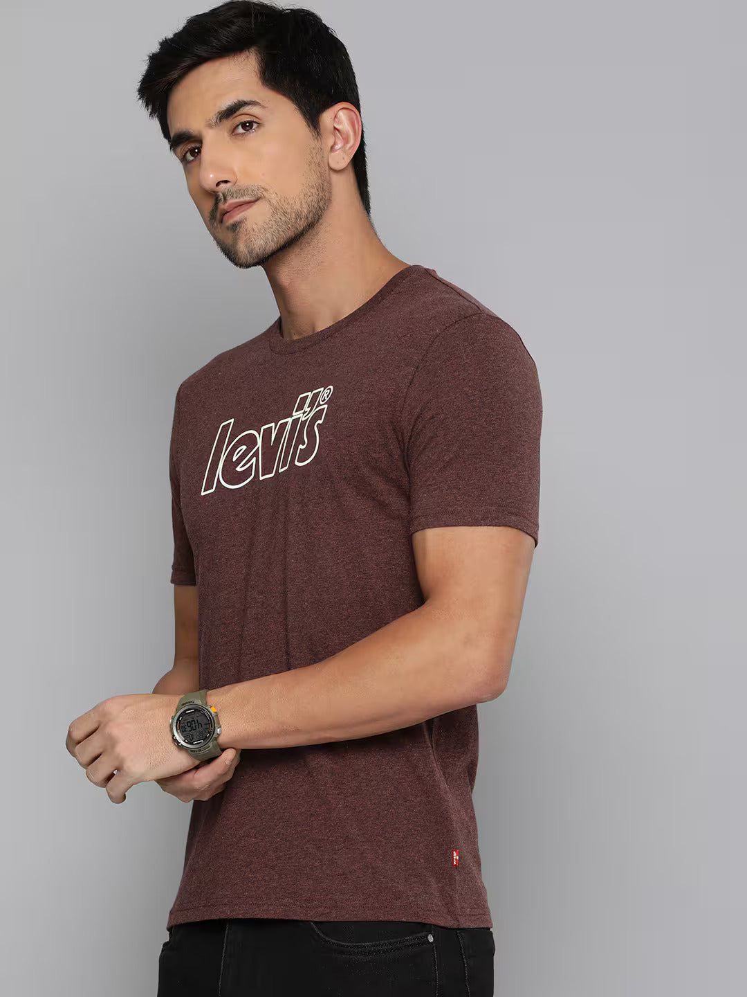 Men's Brand Logo Crew Neck T-Shirt - 1696008973 View