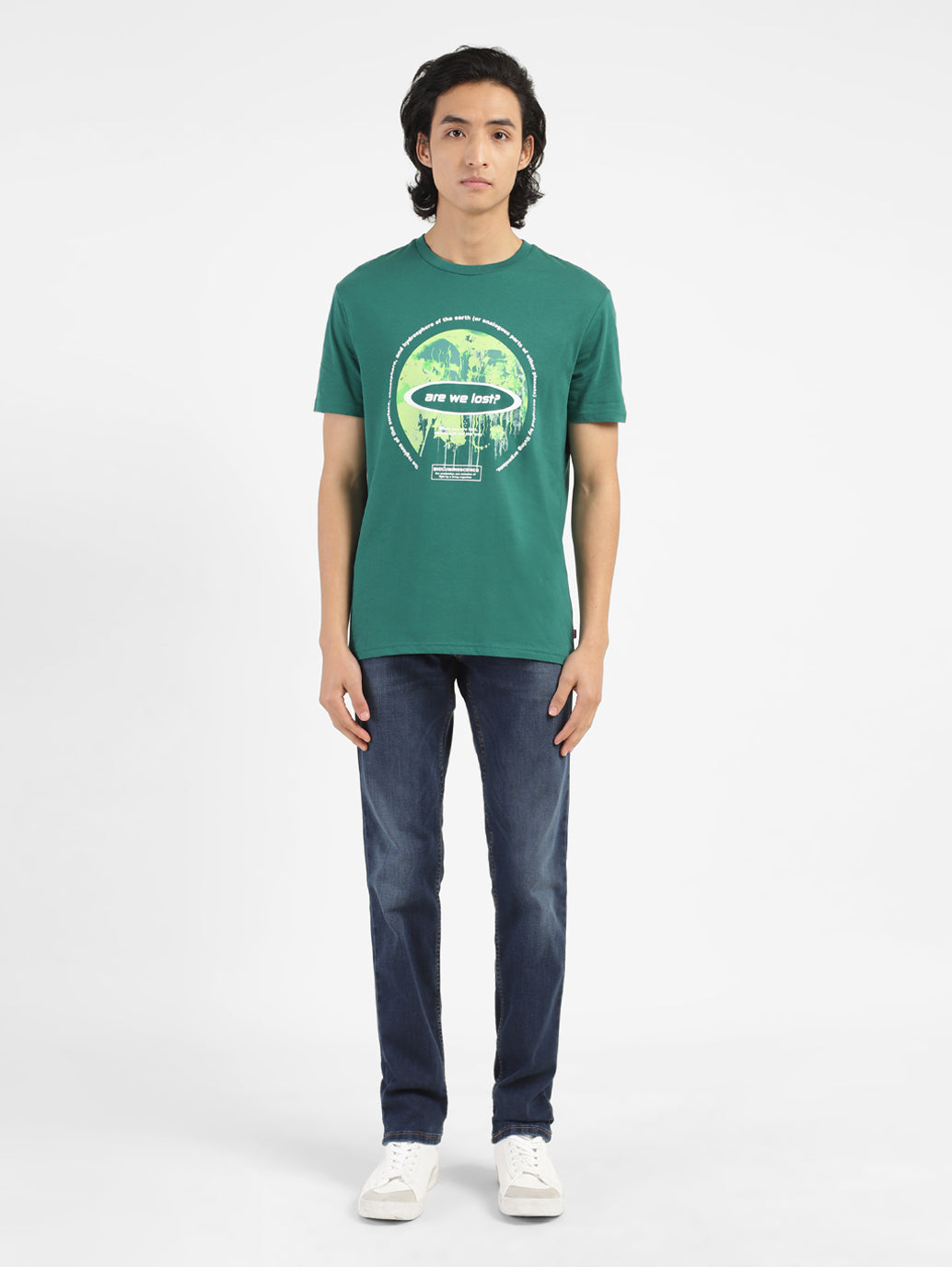 Men's Green Crew Neck T-Shirt - e9b87c4e-07c1-40f0-80b1-d9bb6cb13db5 View
