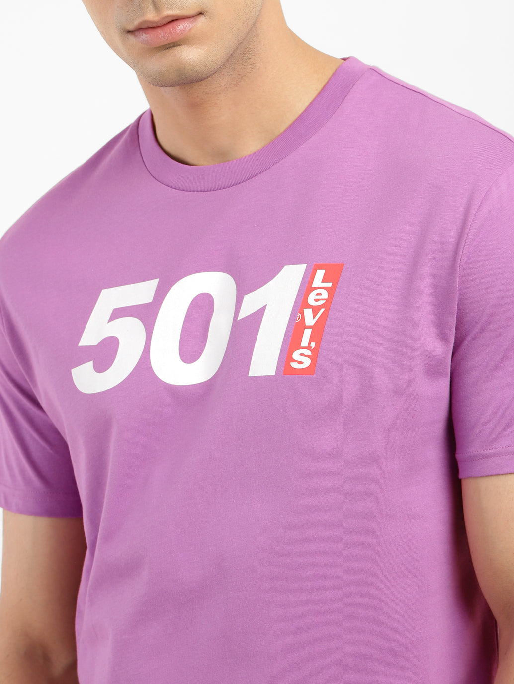 Men's Printed Slim Fit T-shirt Purple - 9b76b844-a6fa-4fab-8cd6-27ab55a1500e View