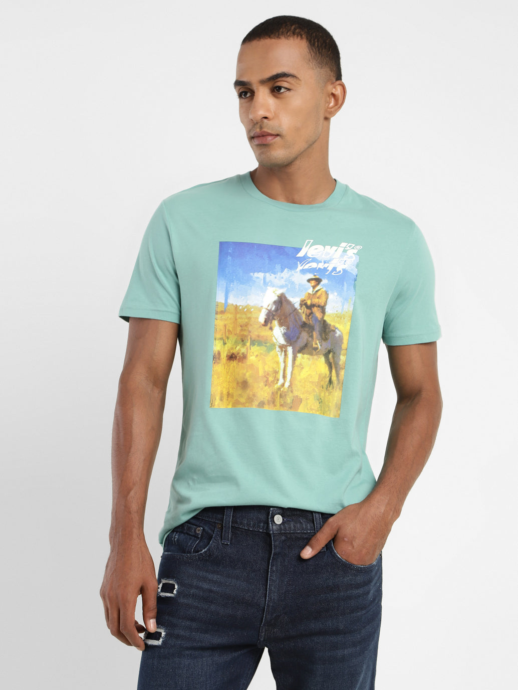 Men's Graphic Printed Regular Fit T-shirt - dfc2bba3-3e28-473c-8440-3086fec74fe0 View